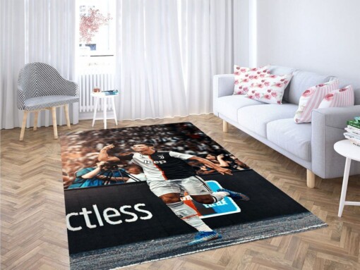 Cristiano Ronaldo Wallpaper Living Room Modern Carpet Rug