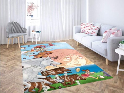 Crossover Spirited Away And Ghibli Carpet Rug