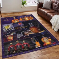 Crown Royal Floor Love Drinking Whisky Decorative Rug