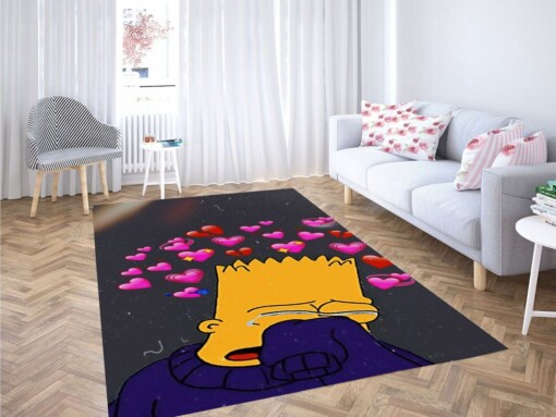 Cry Simpson Wallpaper Living Room Modern Carpet Rug