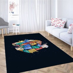 Cube Wallpaper Carpet Rug