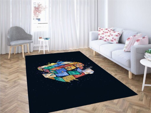 Cube Wallpaper Carpet Rug