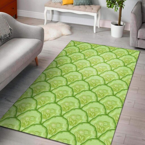 Cucumber Pattern Print Design Limited Edition Rug