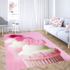 Cup Cake Pink Sweet Carpet Rug