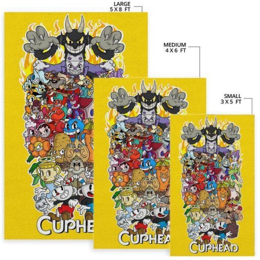 Cuphead Area Rug