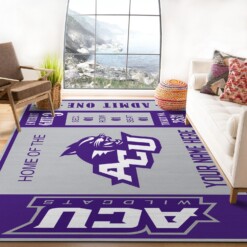 Customizable Abilene Christian Wildcats Rug  Custom Size And Printing