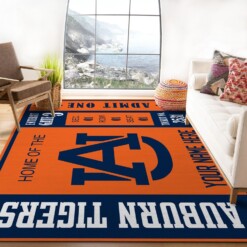 Customizable Auburn Tigers Rug  Custom Size And Printing