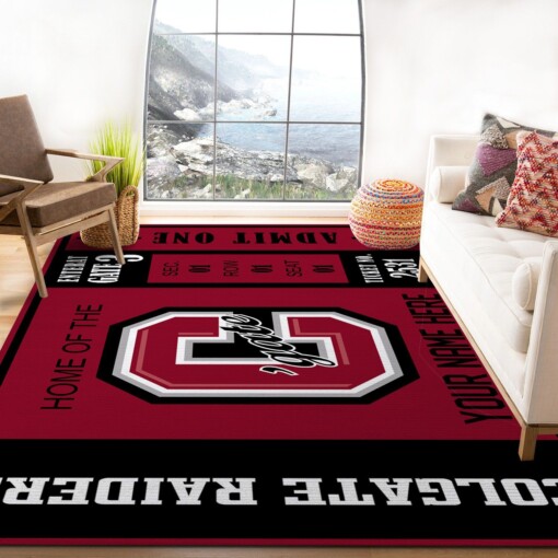 Customizable Colgate Raiders Rug  Custom Size And Printing