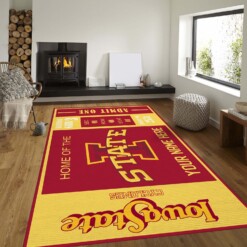 Customizable Iowa State Cyclones Rug  Custom Size And Printing