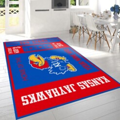 Customizable Kansas Jayhawks Rug  Custom Size And Printing