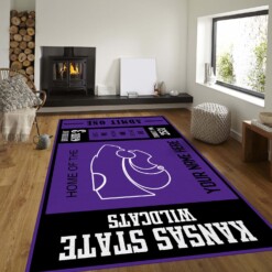 Customizable Kansas State Wildcats Rug  Custom Size And Printing