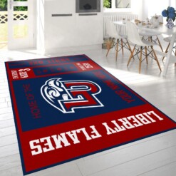 Customizable Liberty Flames Rug  Custom Size And Printing