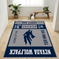 Customizable Nevada Wolfpack Rug  Custom Size And Printing