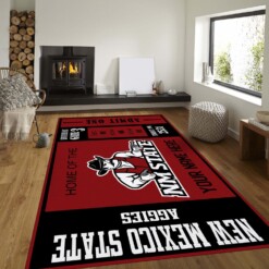 Customizable New Mexico State Aggies Rug  Custom Size And Printing