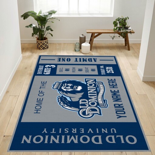 Customizable Old Dominion Monarchs Rug  Custom Size And Printing