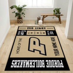 Customizable Purdue Boilermakers Rug  Custom Size And Printing