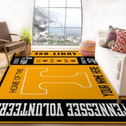 Customizable Tennessee Volunteers Rug  Custom Size And Printing