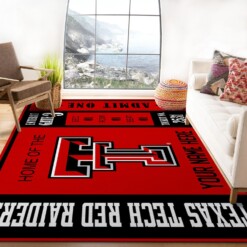 Customizable Texas Tech Red Raiders Rug  Custom Size And Printing