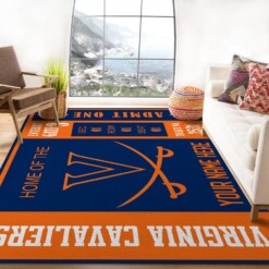 Customizable Virginia Cavaliers Rug  Custom Size And Printing