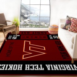 Customizable Virginia Tech Hokies Rug  Custom Size And Printing