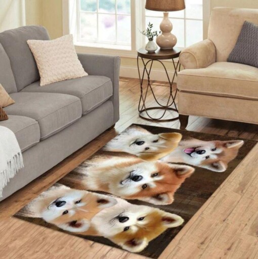 Cute Akita Rectangle Limited Edition Rug