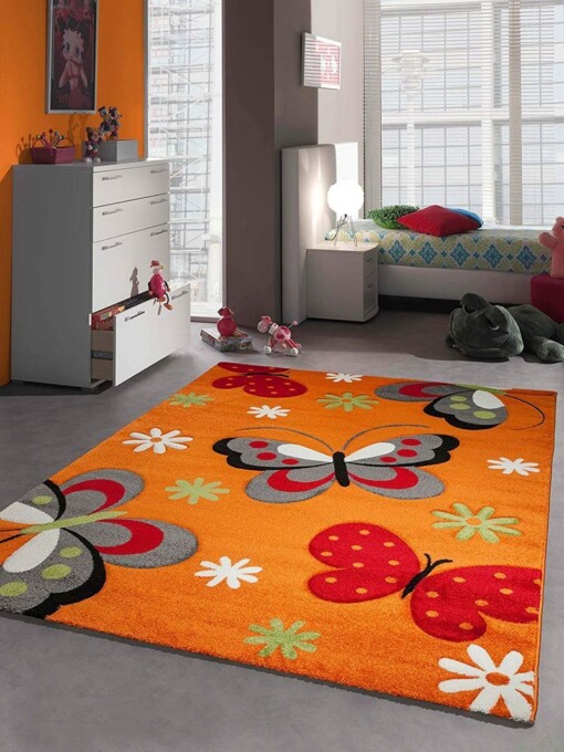 Cute Butterfly Rectangle Limited Edition Rug