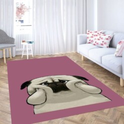 Cute Dog Wallpaper Living Room Modern Carpet Rug