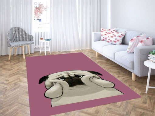 Cute Dog Wallpaper Living Room Modern Carpet Rug