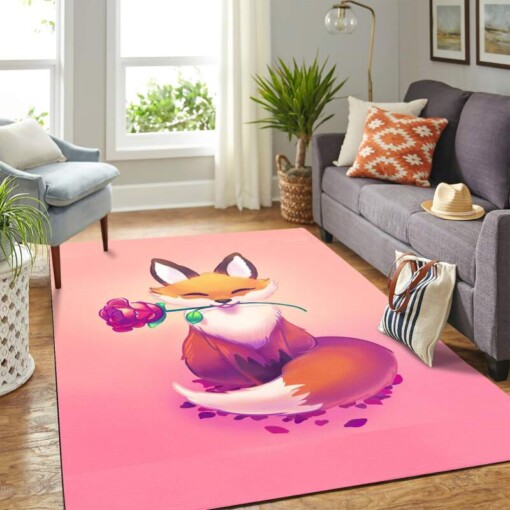 Cute Fox Carpet Floor Area Rug