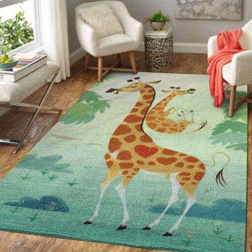 Cute Giraffes Area Limited Edition Rug