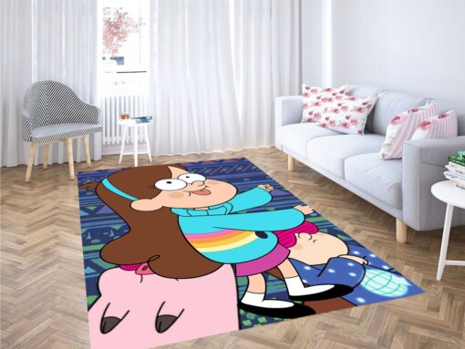 Cute Mabel Gravity Falls Living Room Modern Carpet Rug