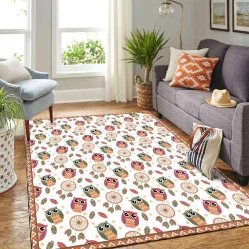 Cute Owl Pattern Mk Carpet Area Rug