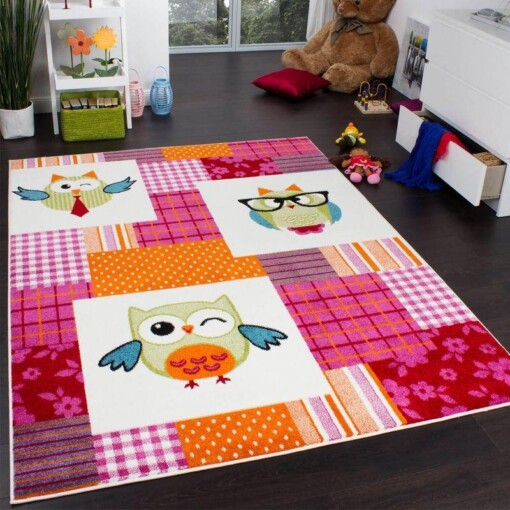 Cute Owl Rectangle Limited Edition Rug