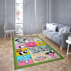 Cute Panda Rectangle Limited Edition Rug