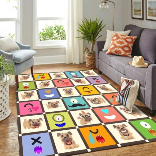 Cute Pug  Monster Mk Carpet Area Rug
