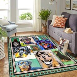 Cute Rottweiler Mk Carpet Area Rug