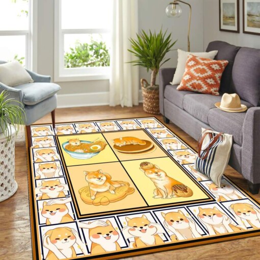 Cute Shiba Inu Mk Carpet Area Rug