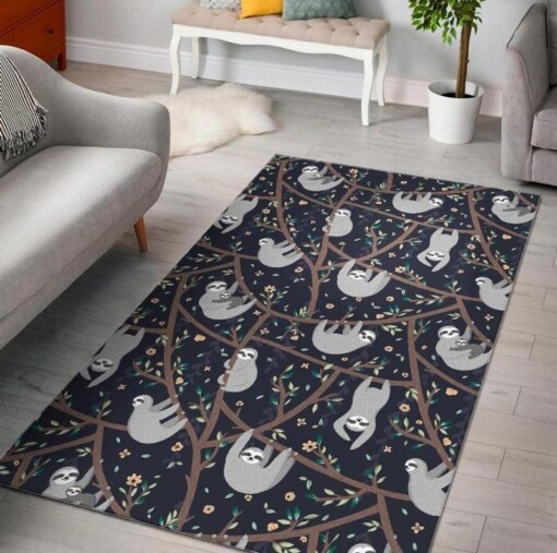 Cute Sloth Rectangle Limited Edition Rug