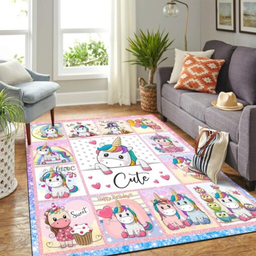 Cute Unicorn Carpet Area Rug