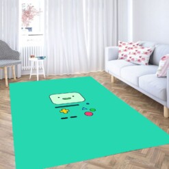 Cyan Beemo Adventure Time Carpet Rug