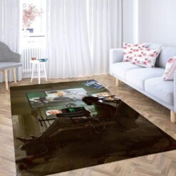 Cyberpunk 2077 3d Futuristic Art Carpet Rug