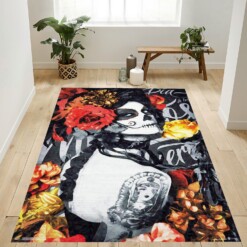 D A De Los Muertos Tattoo Rug  Custom Size And Printing