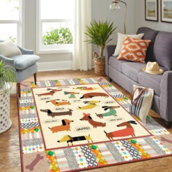 Dachshund Art Copy Mk Carpet Area Rug