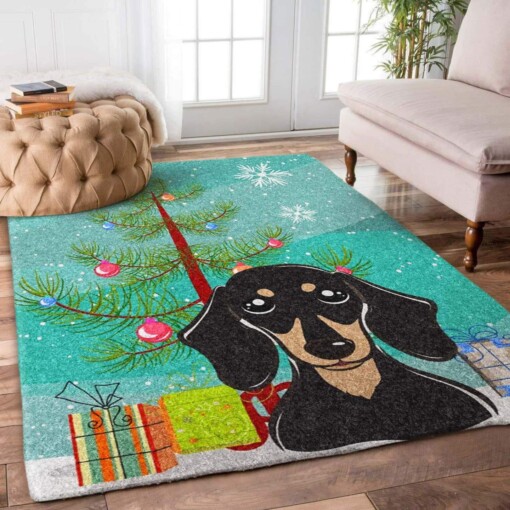 Dachshund Christmas Limited Edition Rug