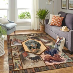 Dachshund Quilt Copy Mk Carpet Area Rug