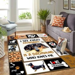 Dachshund Quilt Mk Carpet Area Rug