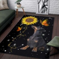 Dachshund Sunflower Limited Edition Rug