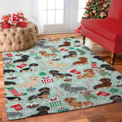 Dachshunds Christmas Limited Edition Rug