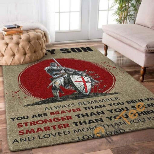 Dad To Son My Remember Youre Loved More Than You Know Samurai Bedroom Home Decoration Gift For Rug