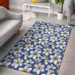 Daffodils Pattern Print Design Limited Edition Rug